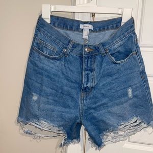 Forever 21 Distressed Shorts